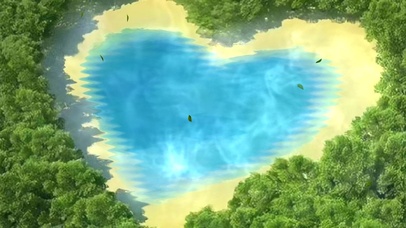 梦里的爱心湖  壁纸