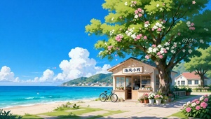 清新海边小屋