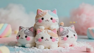 可爱糖果风猫咪