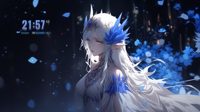 4K 蓝姬精灵公主