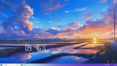 夕阳桌面主题