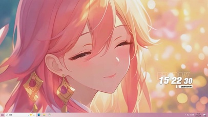 可爱美少女桌面主题