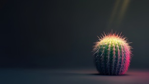 简约仙人球