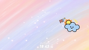 彩色云朵