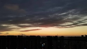 城市夕阳