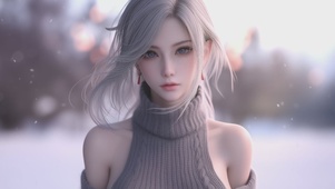 毛衣美女