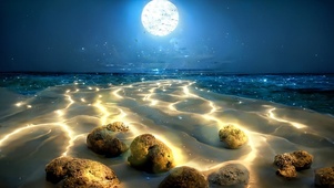 4k 星辰大海月夜