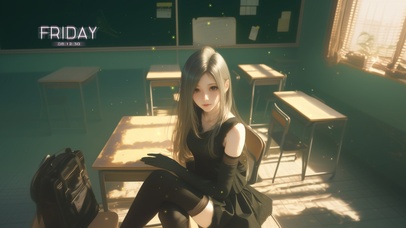 她的笑容如花朵般绽放