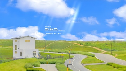 4k盛夏蓝天公路