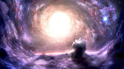 唯美梦幻宇宙星云旋涡