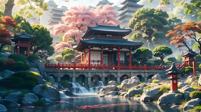 4K高清卡通古风阁楼壁纸