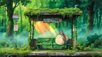 治愈绿色森林车站