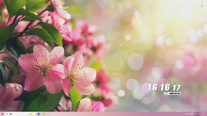 护眼花朵桌面主题