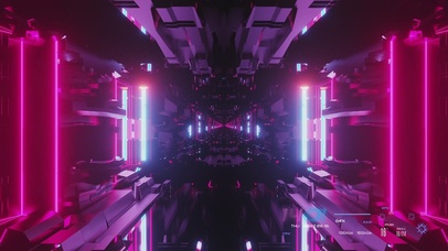 赛博朋克未来驾驶舱