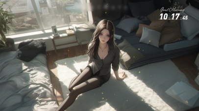 她的容颜如同细腻的画布