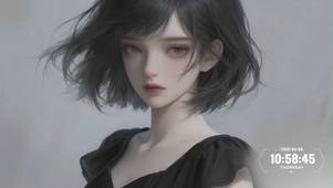 短发少女