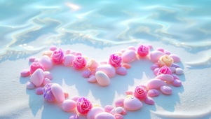 清澈海水 海边石头