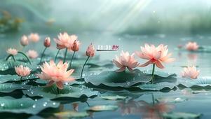 摇曳 荷塘