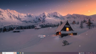 雪山小屋主题壁纸