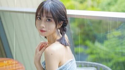 清纯性感双马尾美女