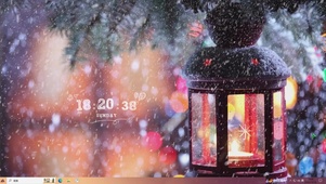 雪中灯主题