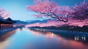 樱花两岸