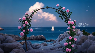 浪漫玫瑰大海
