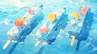 夏天请你吃冰糕哦