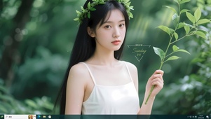 清纯文艺白裙少女