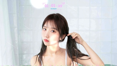 清纯可爱双马尾女友