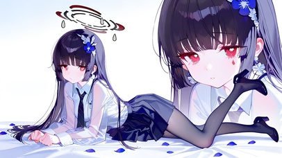 趴着的黑丝萝莉-霞沢美游