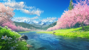 樱花湖畔