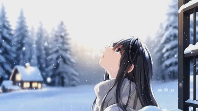 抬头见雪即见你