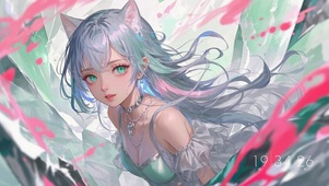 4K 动漫猫耳女生
