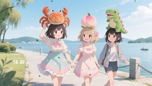 三傻游湖