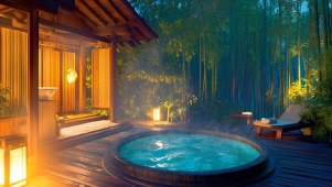 竹林温泉小屋