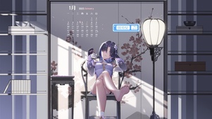 房间里的美少女