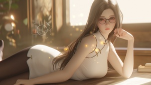 柳腰花貌，妖娆动人