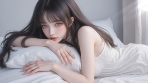 蓝眸精灵