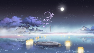 梦幻仙境湖泊