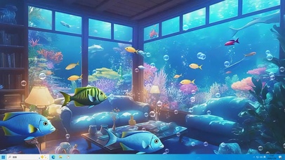 海底房间桌面主题