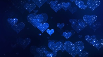 蓝色爱心(无限循环)