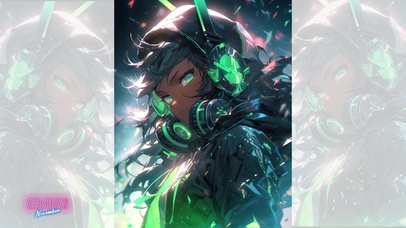 4K炫酷Ai科技美少女