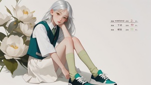 清纯小白花少女