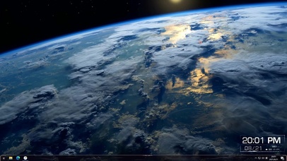 太空看夕阳主题