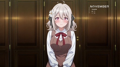 唯美房间白发少女