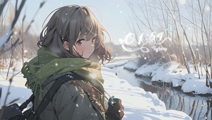 雪地少女