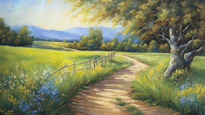 4K唯美乡间小路