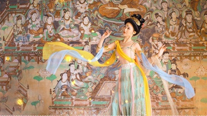 4K敦煌飞升美女