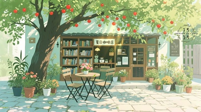 夏日咖啡店